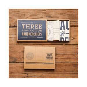 IZOLA Stars Handkerchief Set of 3 100% Cotton